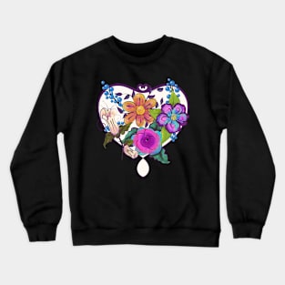 Floral Heart | Cherie's Art Original (c)2020 Crewneck Sweatshirt